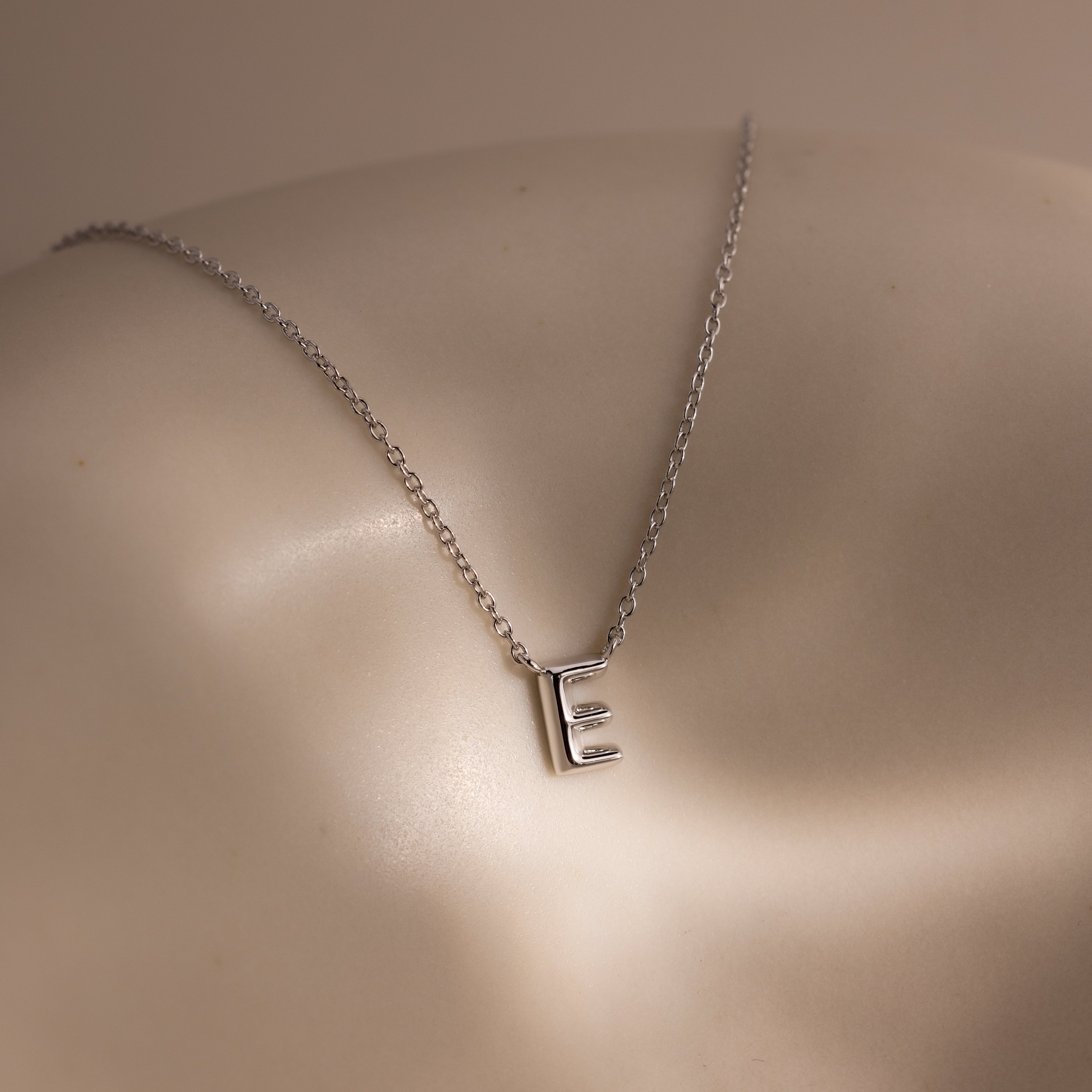 Dainty Bubble Letter Necklace