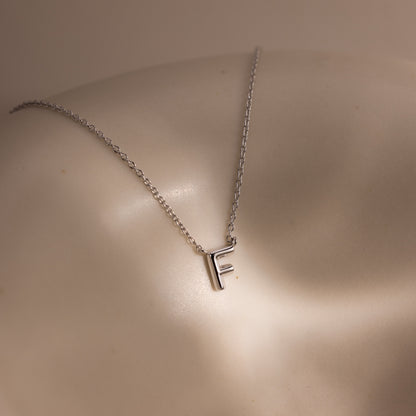 Dainty Bubble Letter Necklace