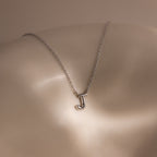 Dainty Bubble Letter Necklace