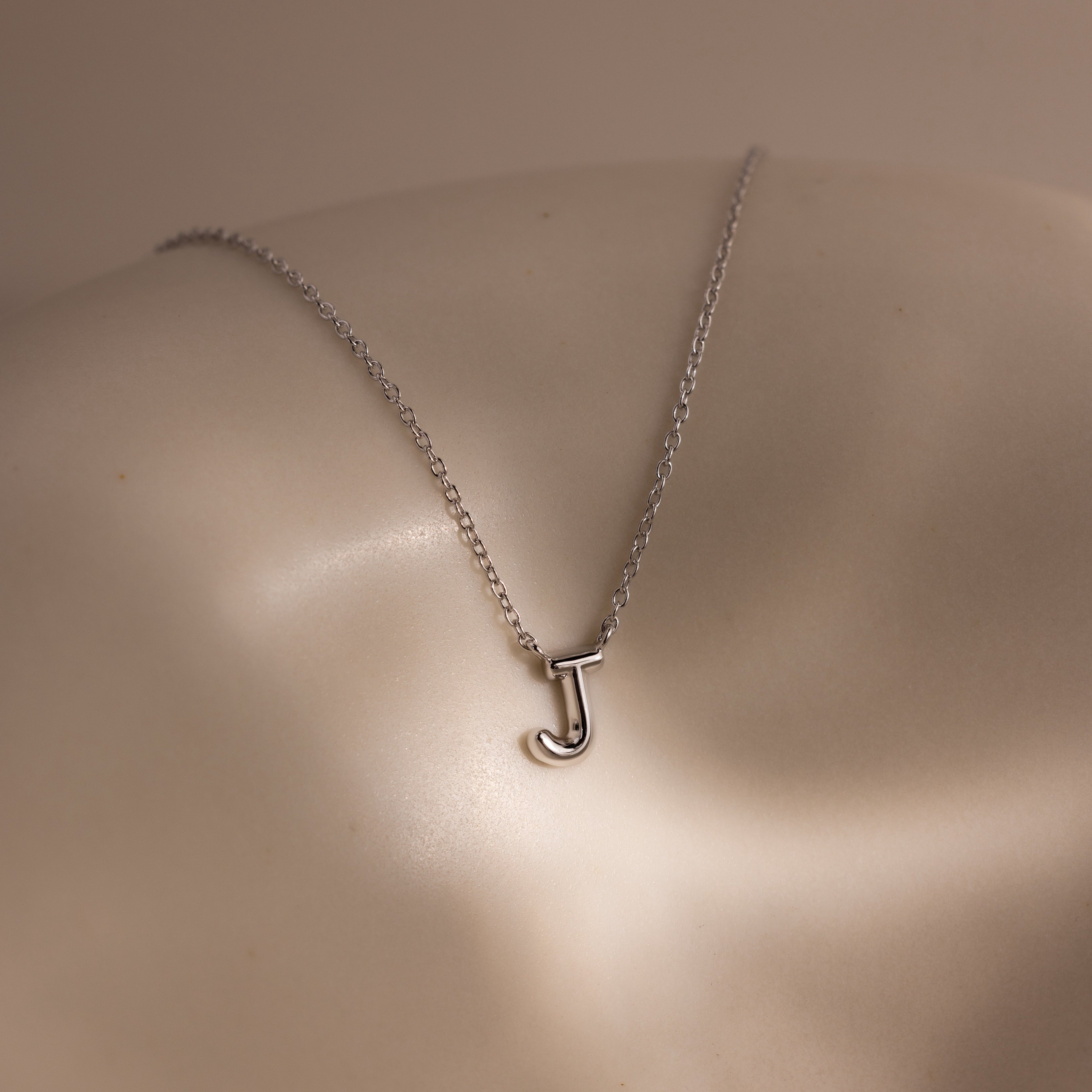 Dainty Bubble Letter Necklace