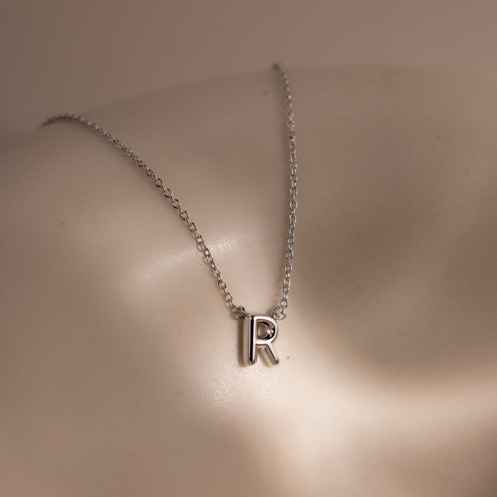 Dainty Bubble Letter Necklace
