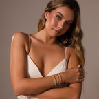 Thin Blue Jade Bangle Set