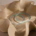 Thin Blue Jade Bangle Set