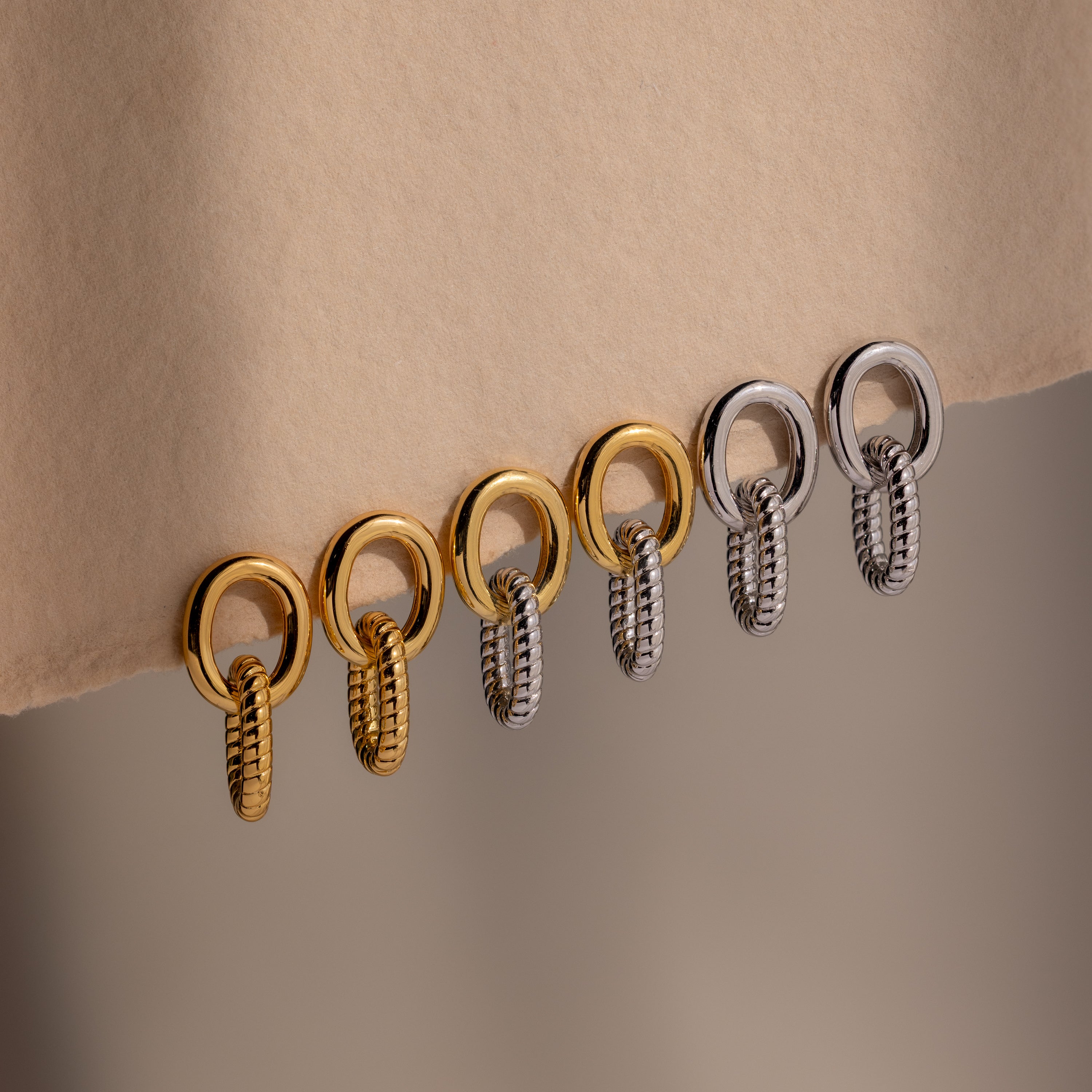 Twisted Link Earrings