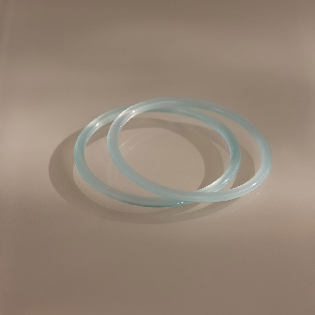 Thin Jade Bangle Set