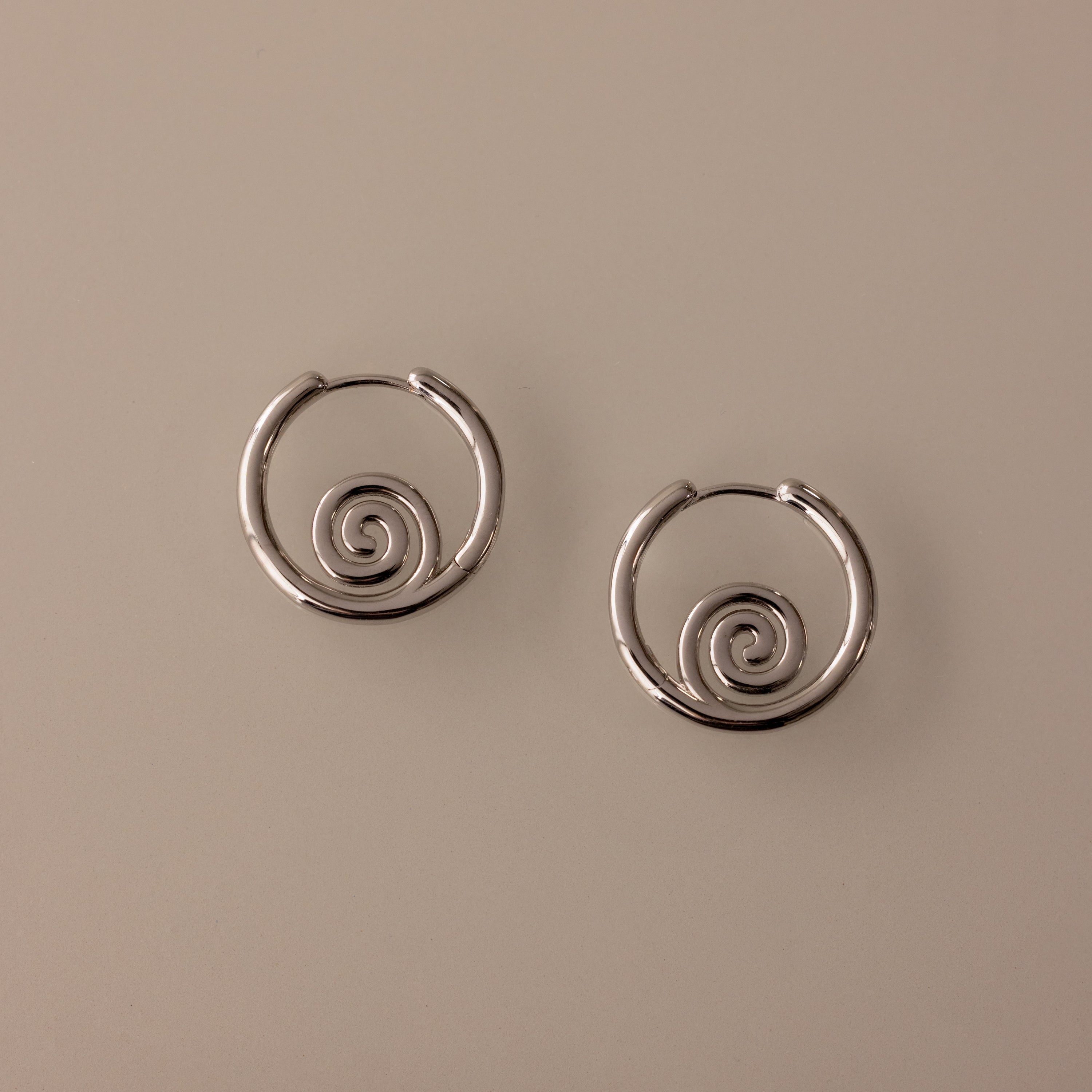 Spiral Swirl Hoops