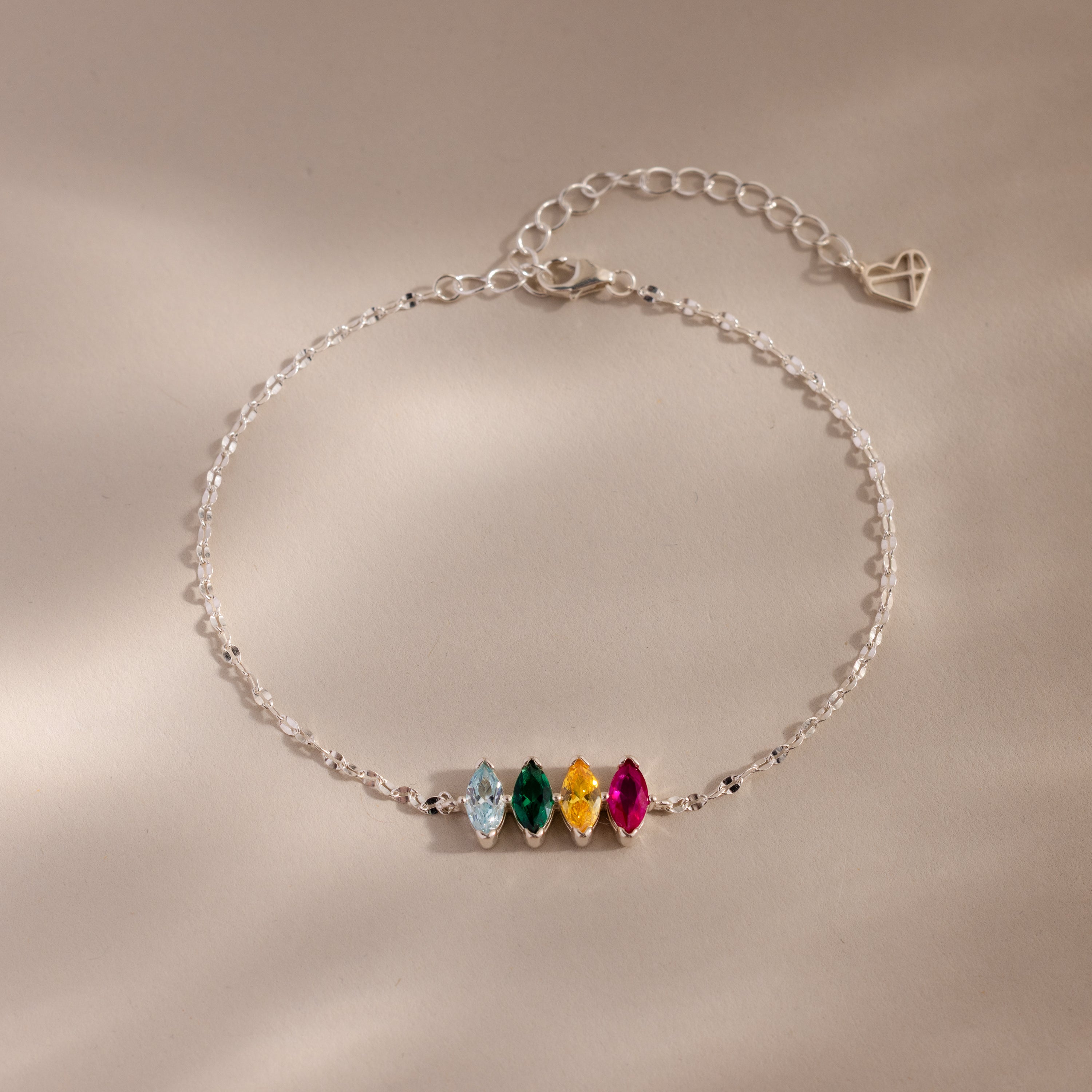 Multiple Marquise Birthstone Bracelet