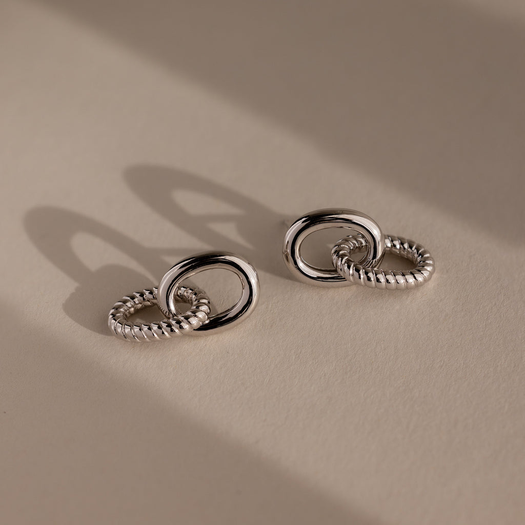Twisted Link Earrings