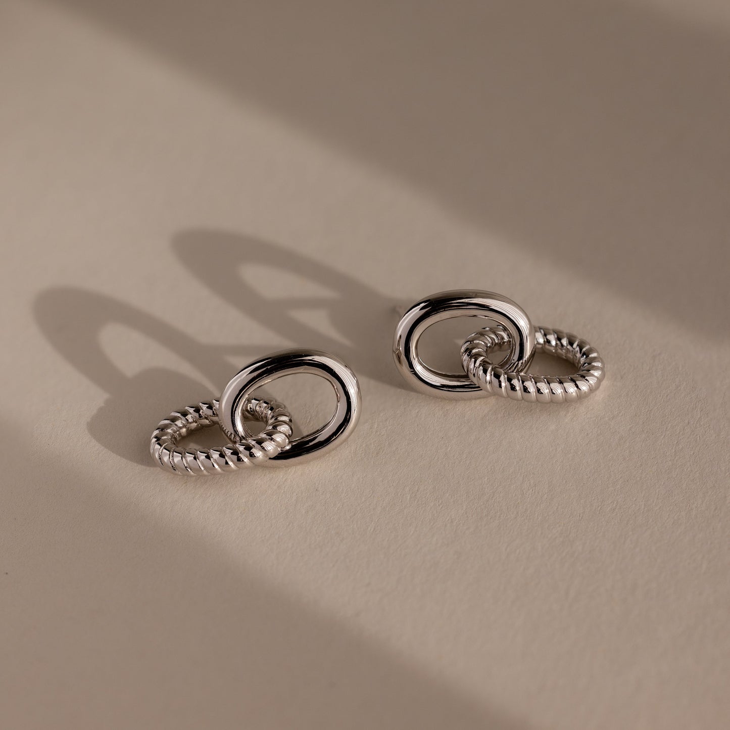 Twisted Link Earrings