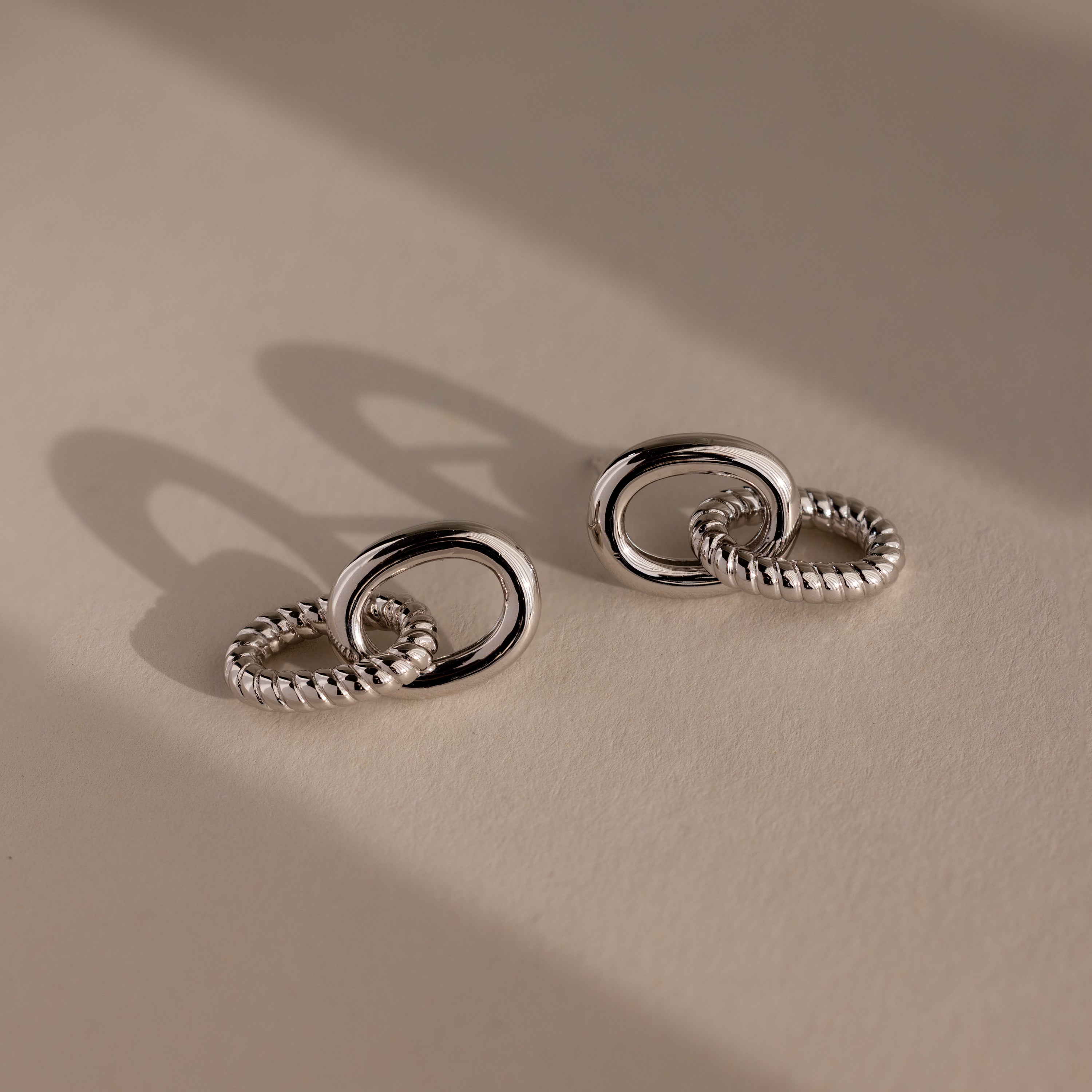 Twisted Link Earrings