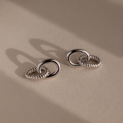 Twisted Link Earrings