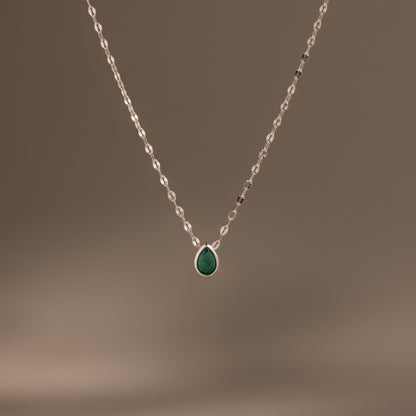 Multiple Teardrop Birthstone Necklace