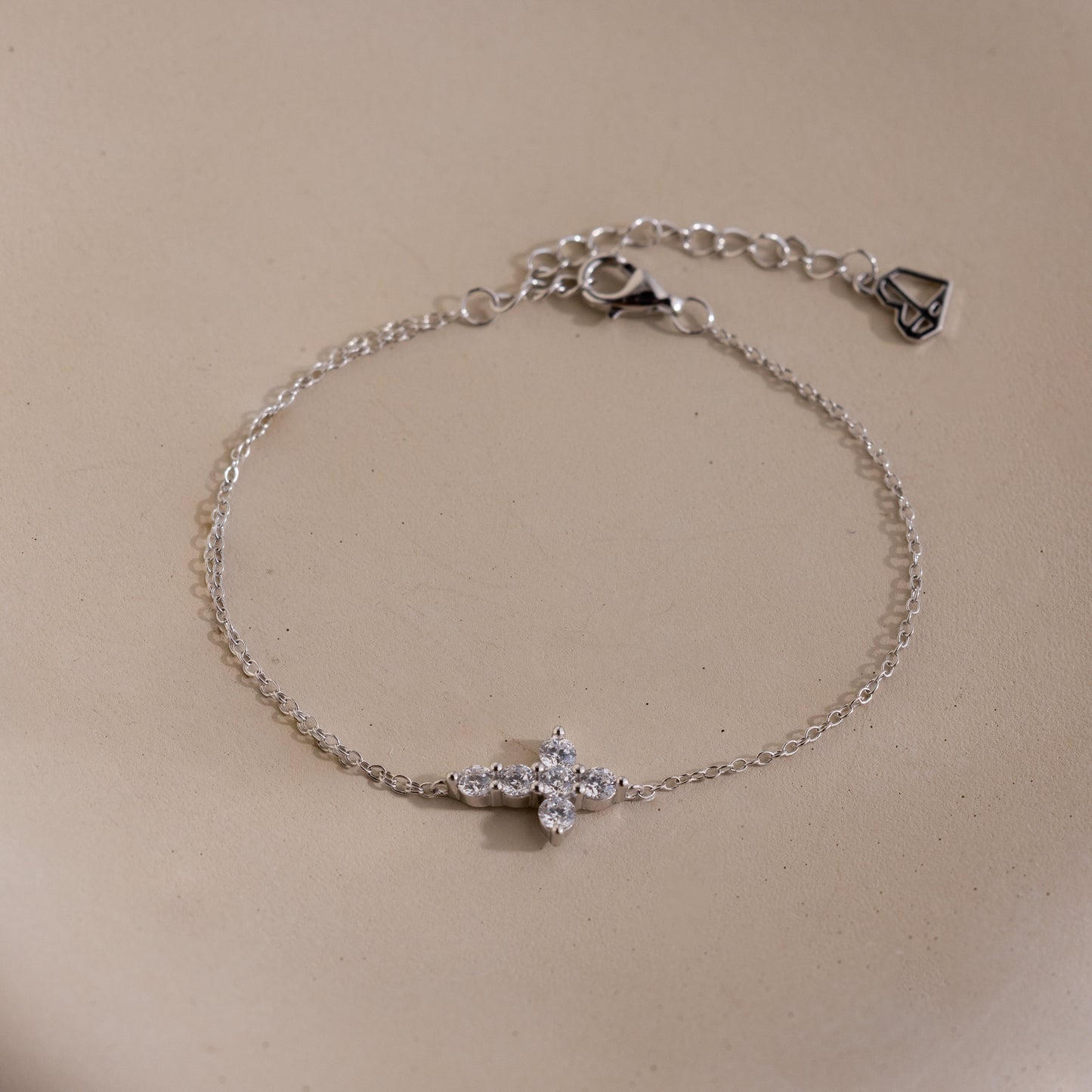 Diamond Cross Bracelet