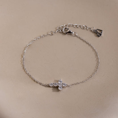Diamond Cross Bracelet