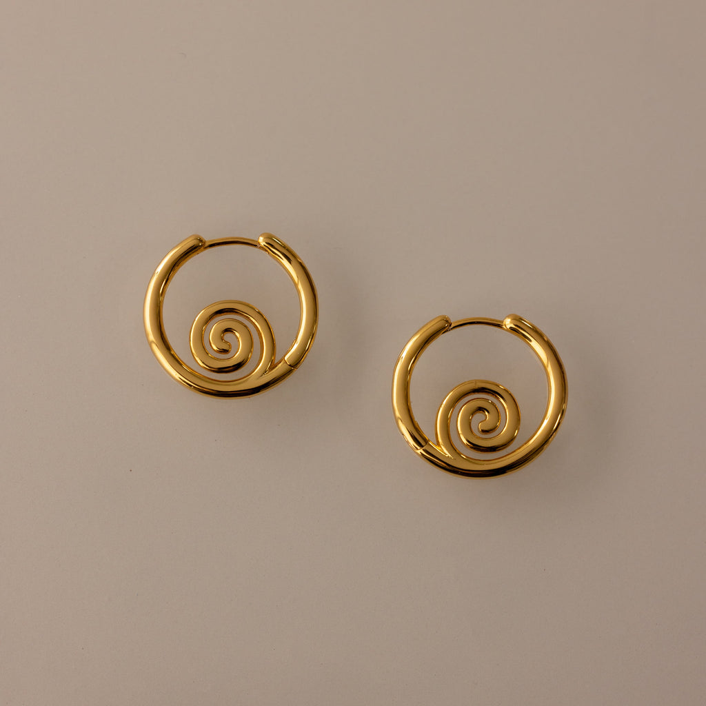 Spiral Swirl Hoops