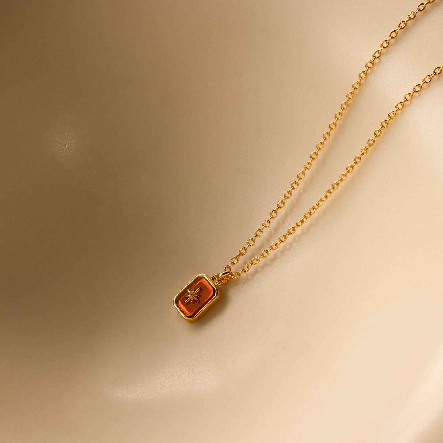 North Star Birthstone Necklace