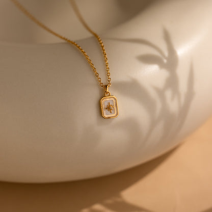 North Star Birthstone Necklace