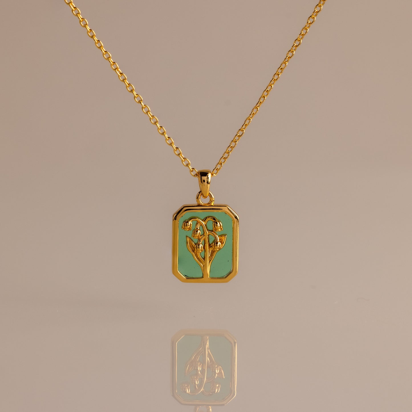 Birth Flower Charm Necklace