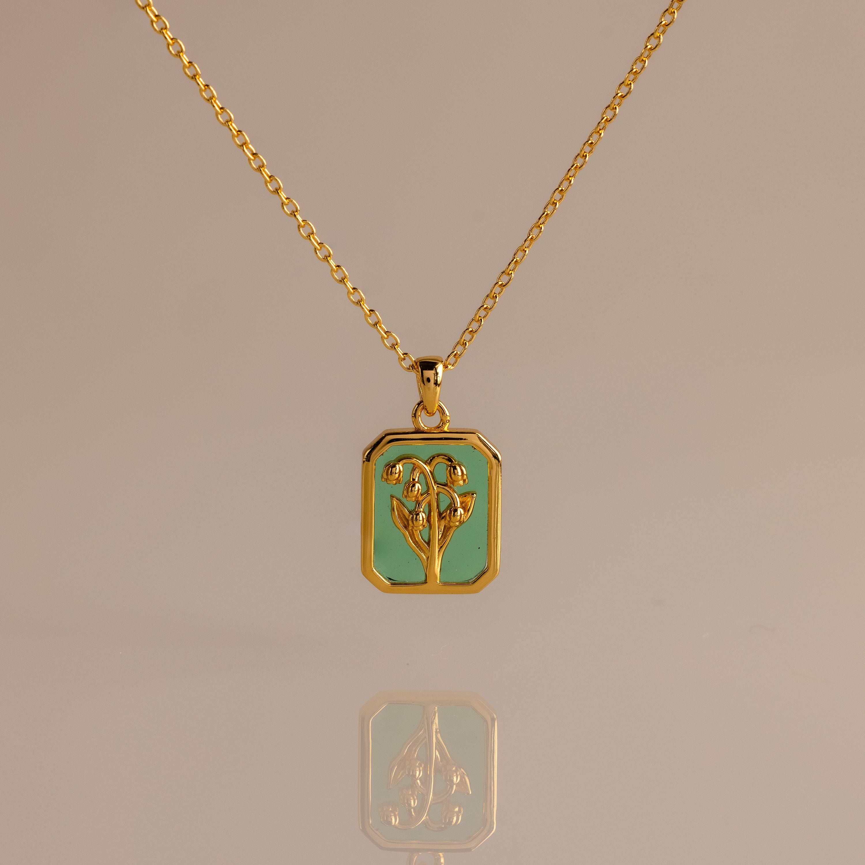 Birth Flower Charm Necklace