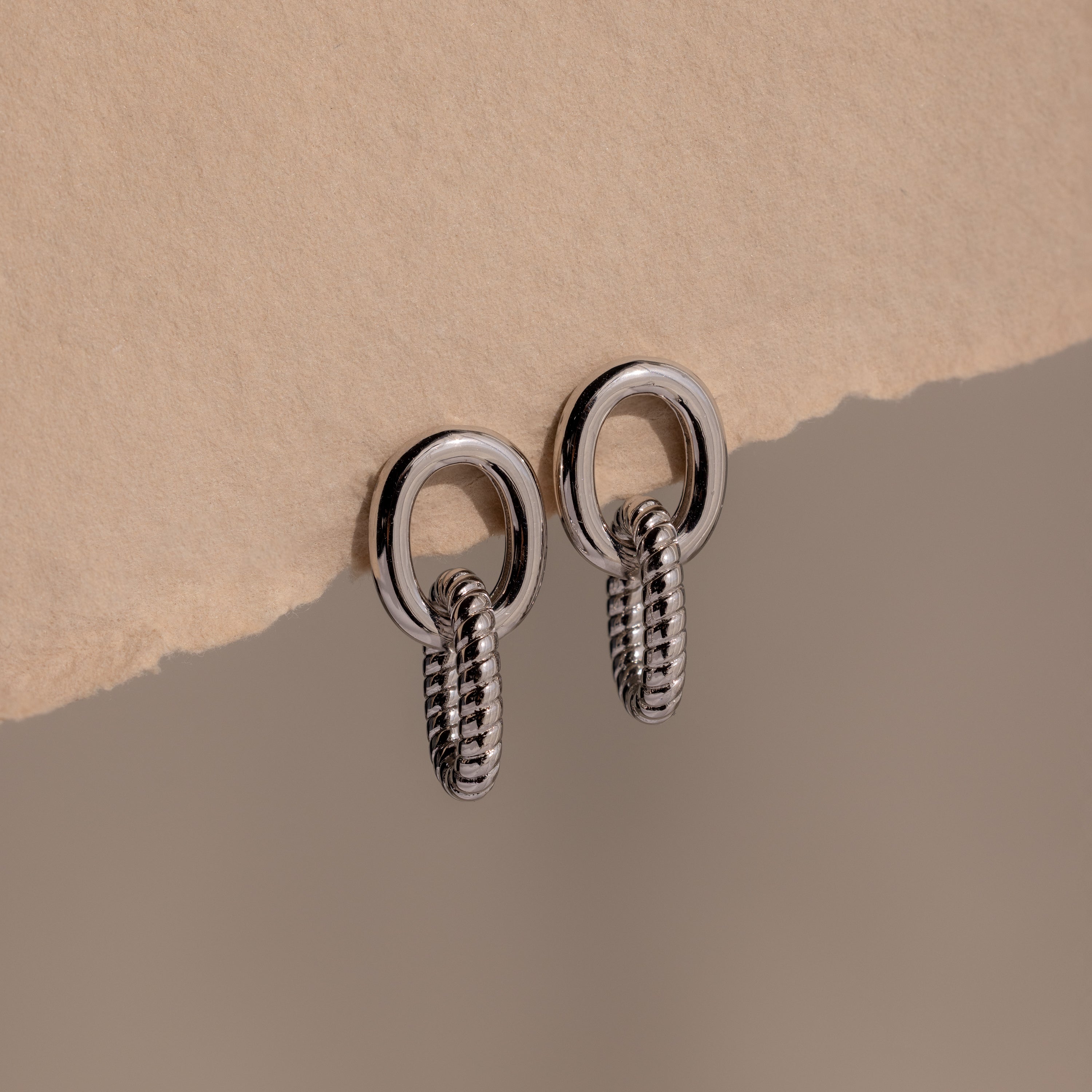 Twisted Link Earrings