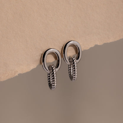 Twisted Link Earrings