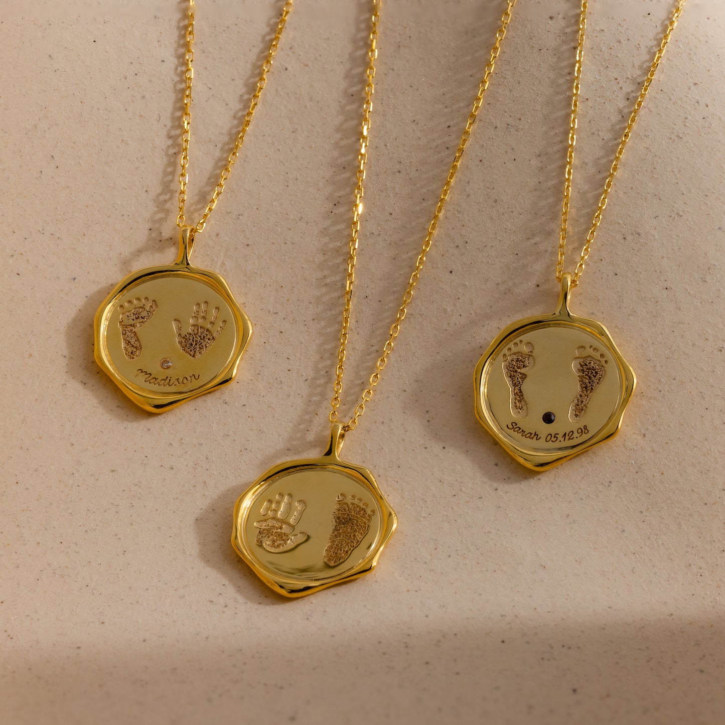 Baby Hand & Footprint Necklace