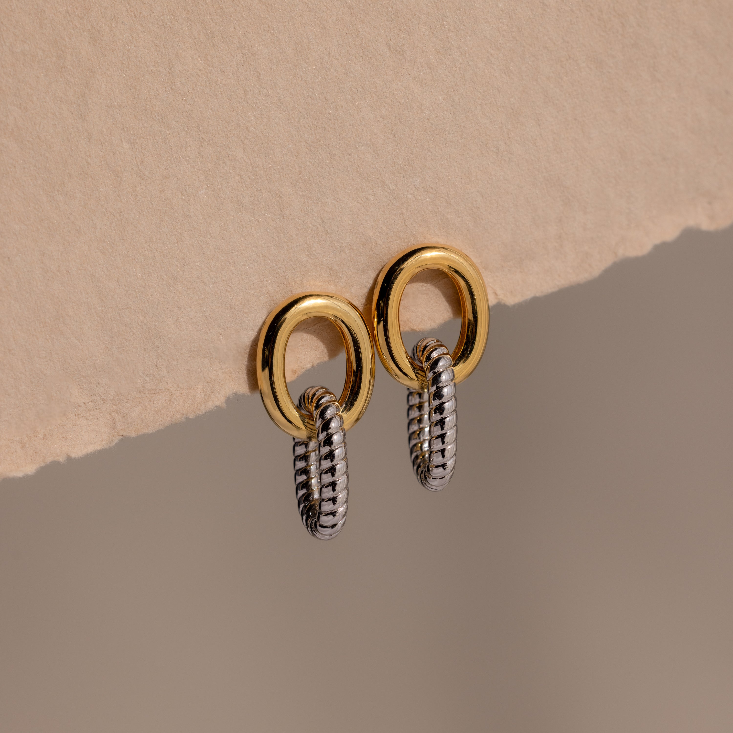 Twisted Link Earrings