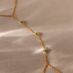 Turquoise Hand Chain Bracelet