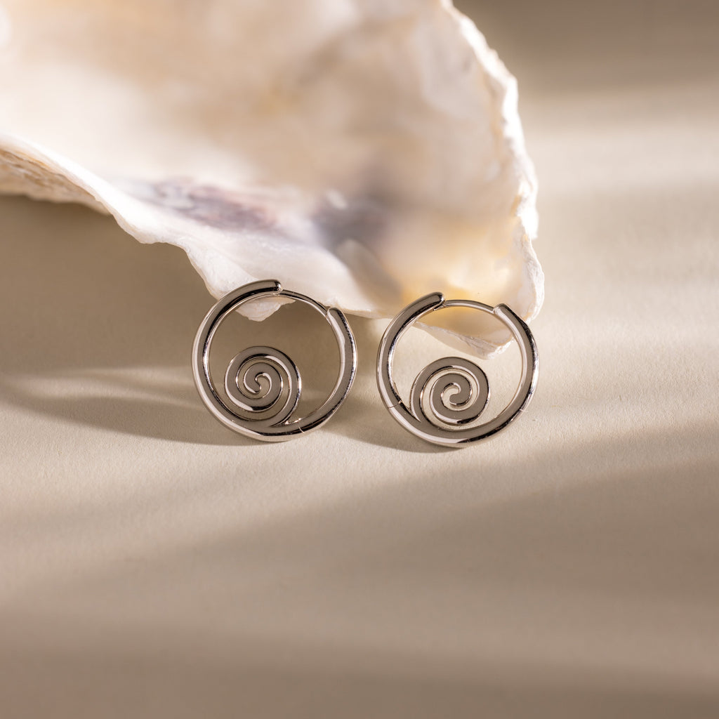 Spiral Swirl Hoops