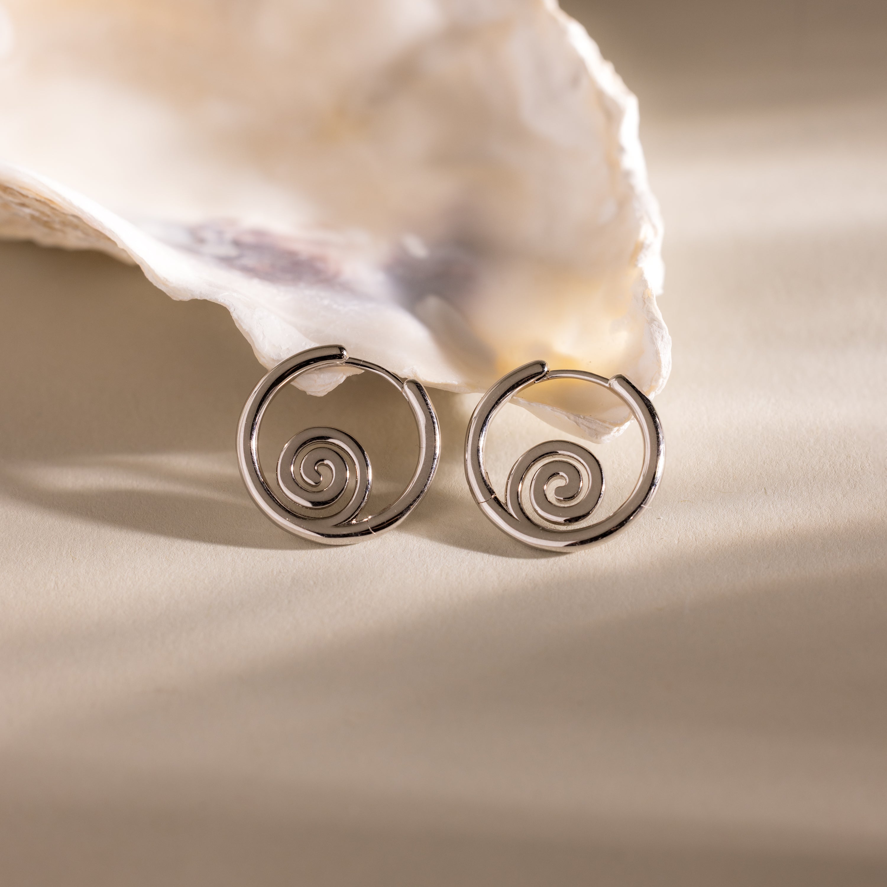 Spiral Swirl Hoops