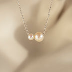 Dainty Duo Pearl Necklace