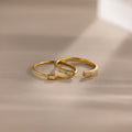 Baguette Opal Ring Set