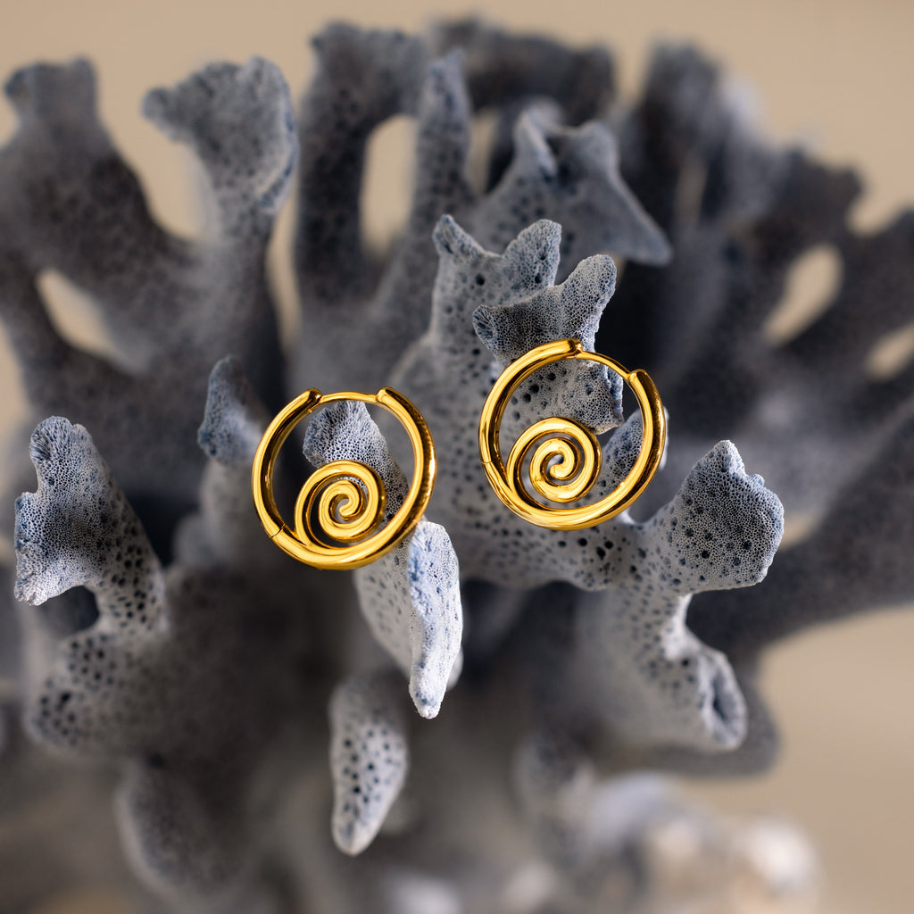 Spiral Swirl Hoops