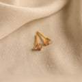 Pink Baguette Opal Studs