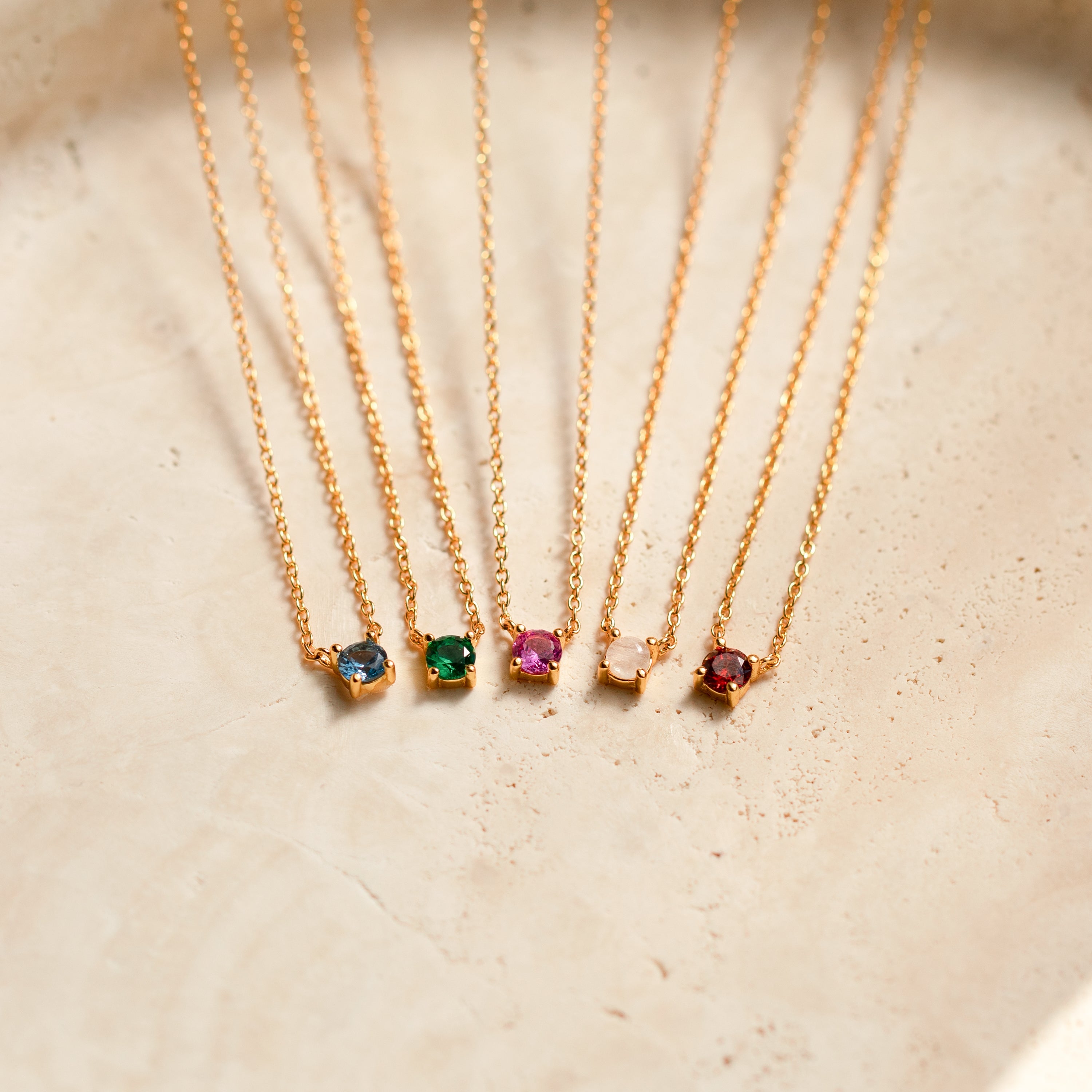 Dainty Birthstone Necklace