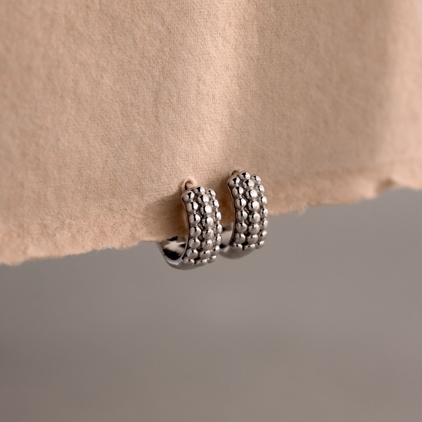 Beaded Chunky Hoops