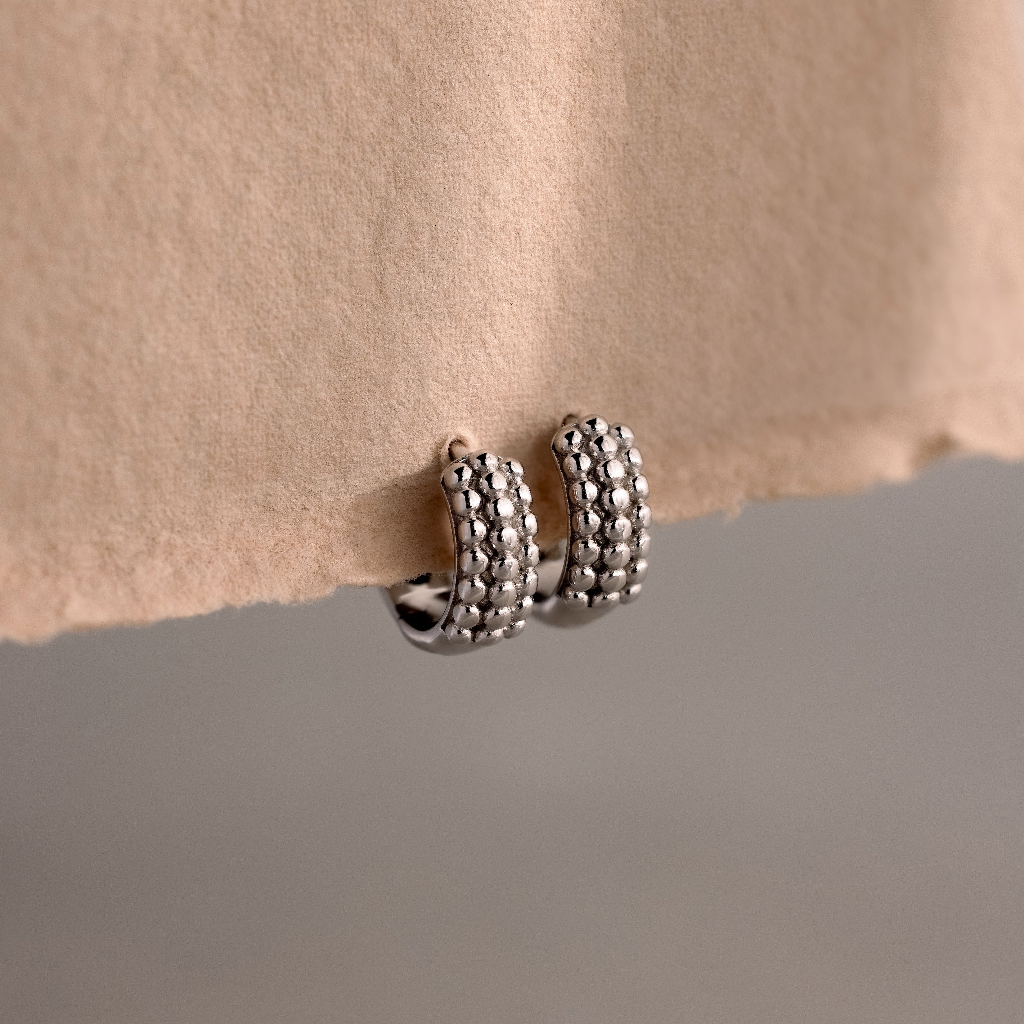 Beaded Chunky Hoops
