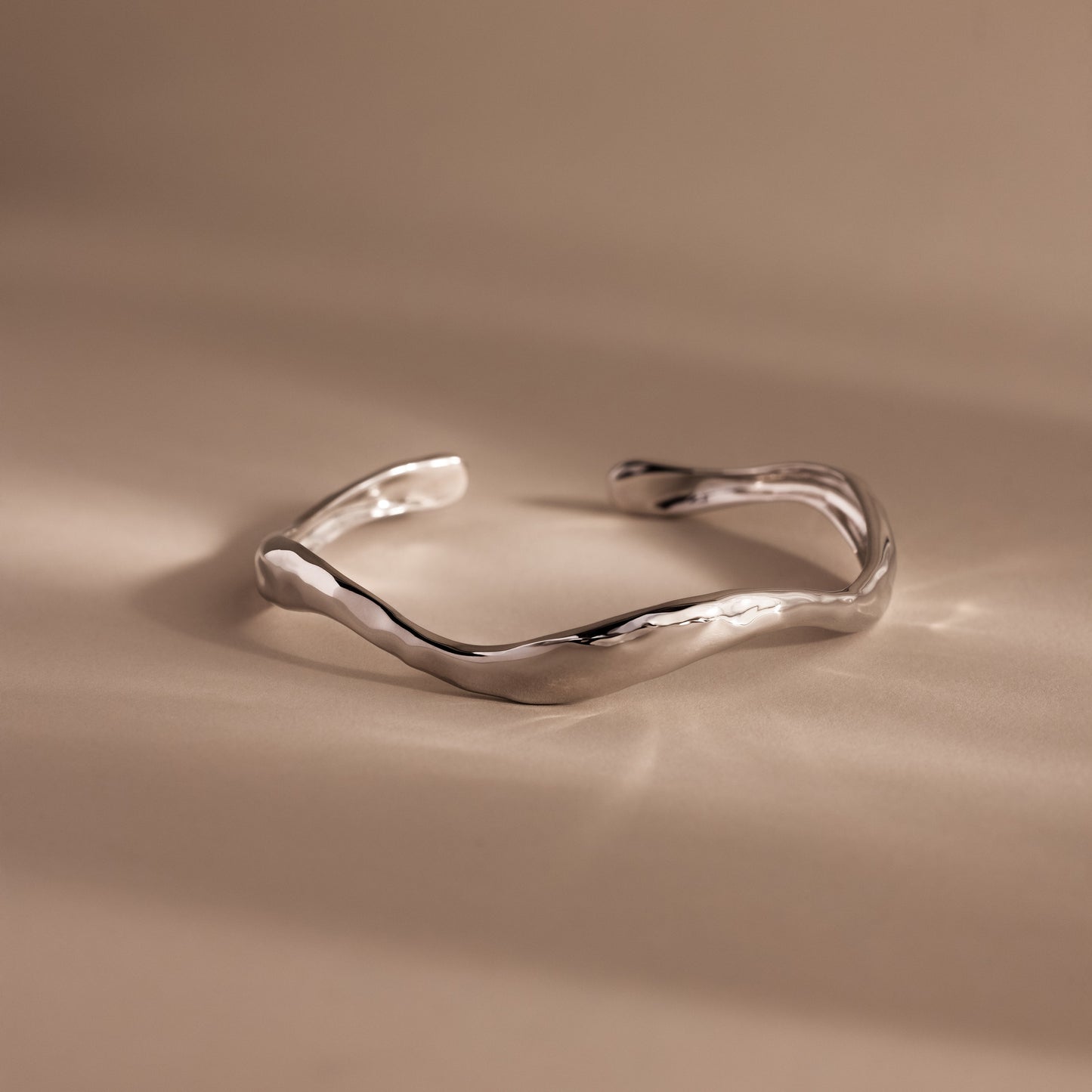 Organic Wavy Cuff Bracelet