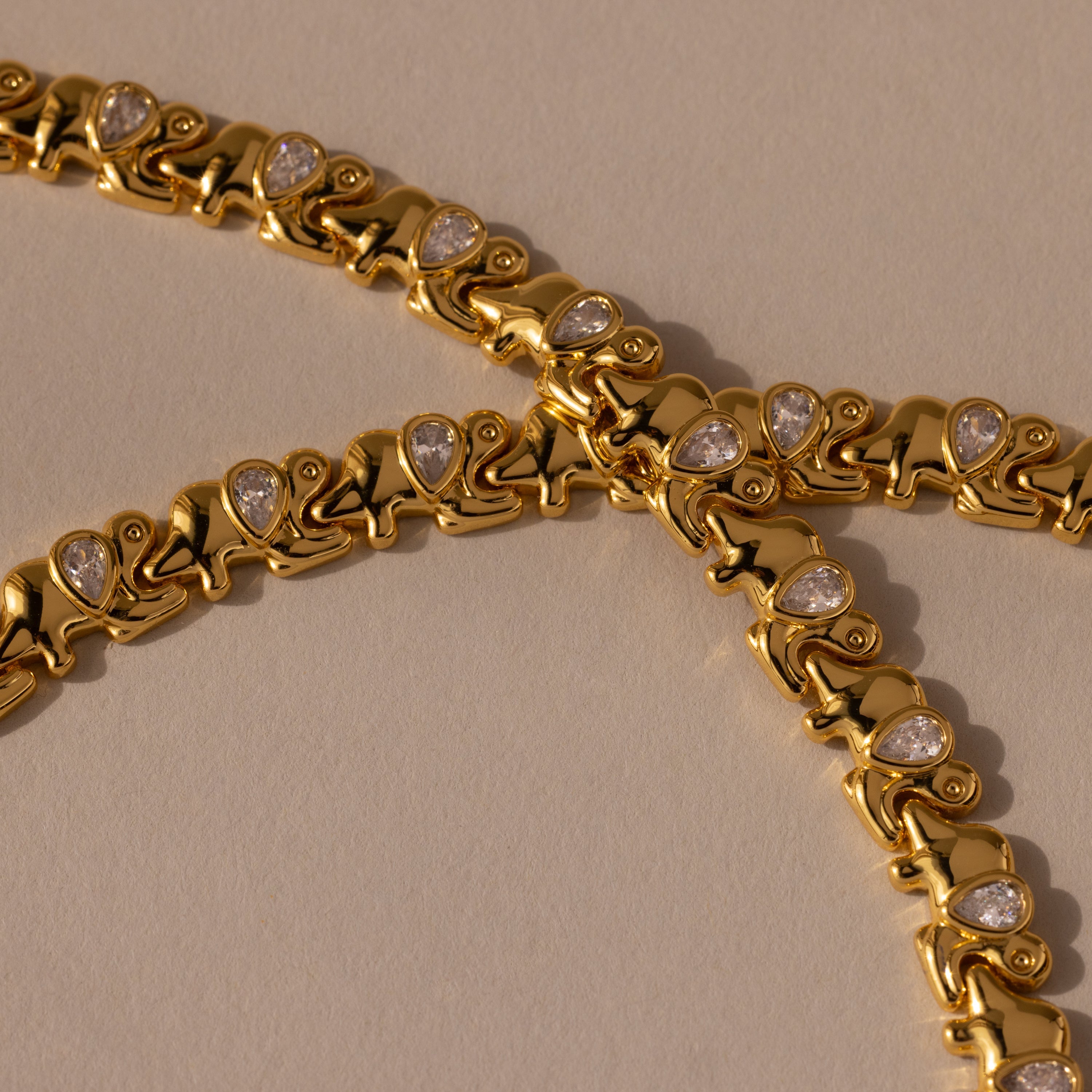 Diamond Elephant Tennis Bracelet