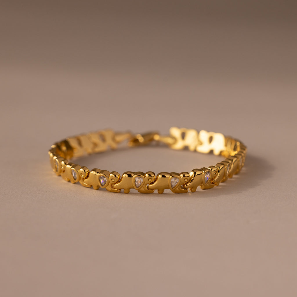 Diamond Elephant Tennis Bracelet