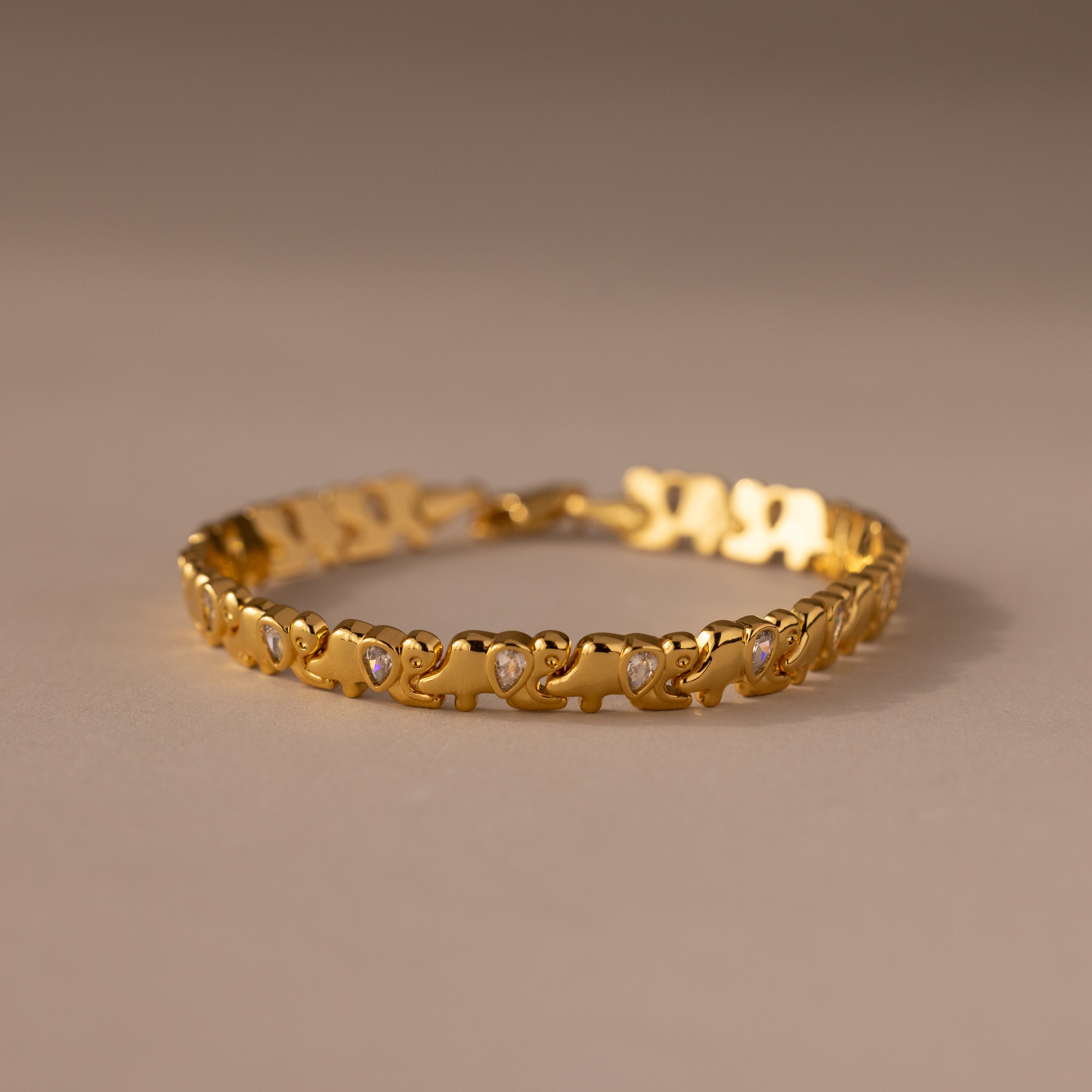 Diamond Elephant Tennis Bracelet