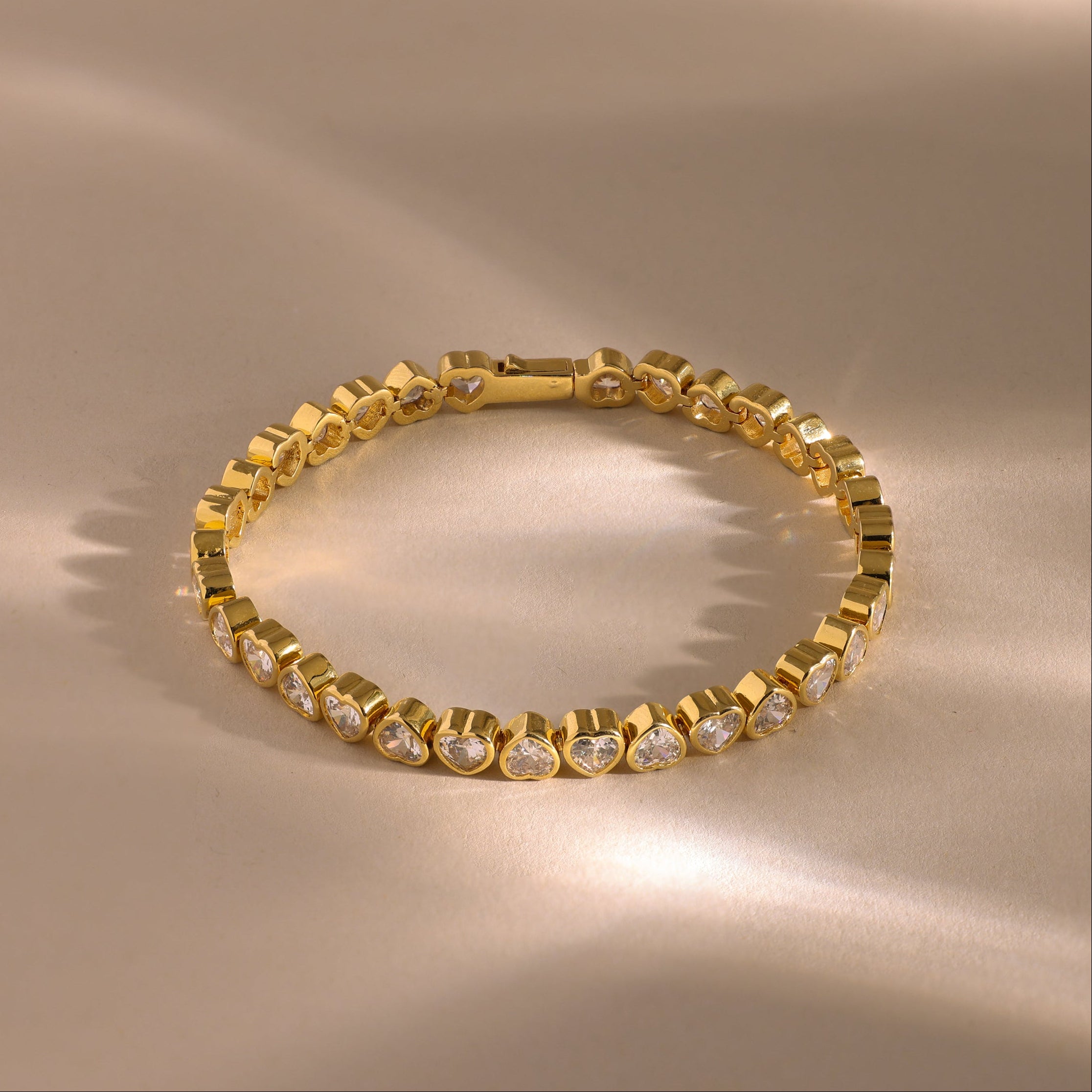 Heart Tennis Bracelet