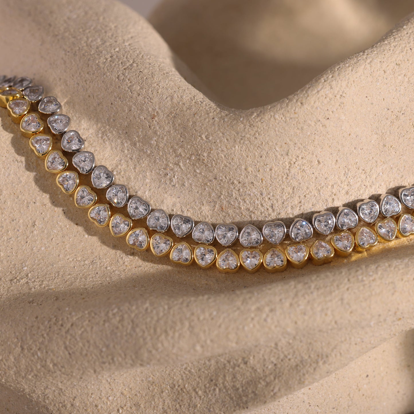 Heart Tennis Bracelet