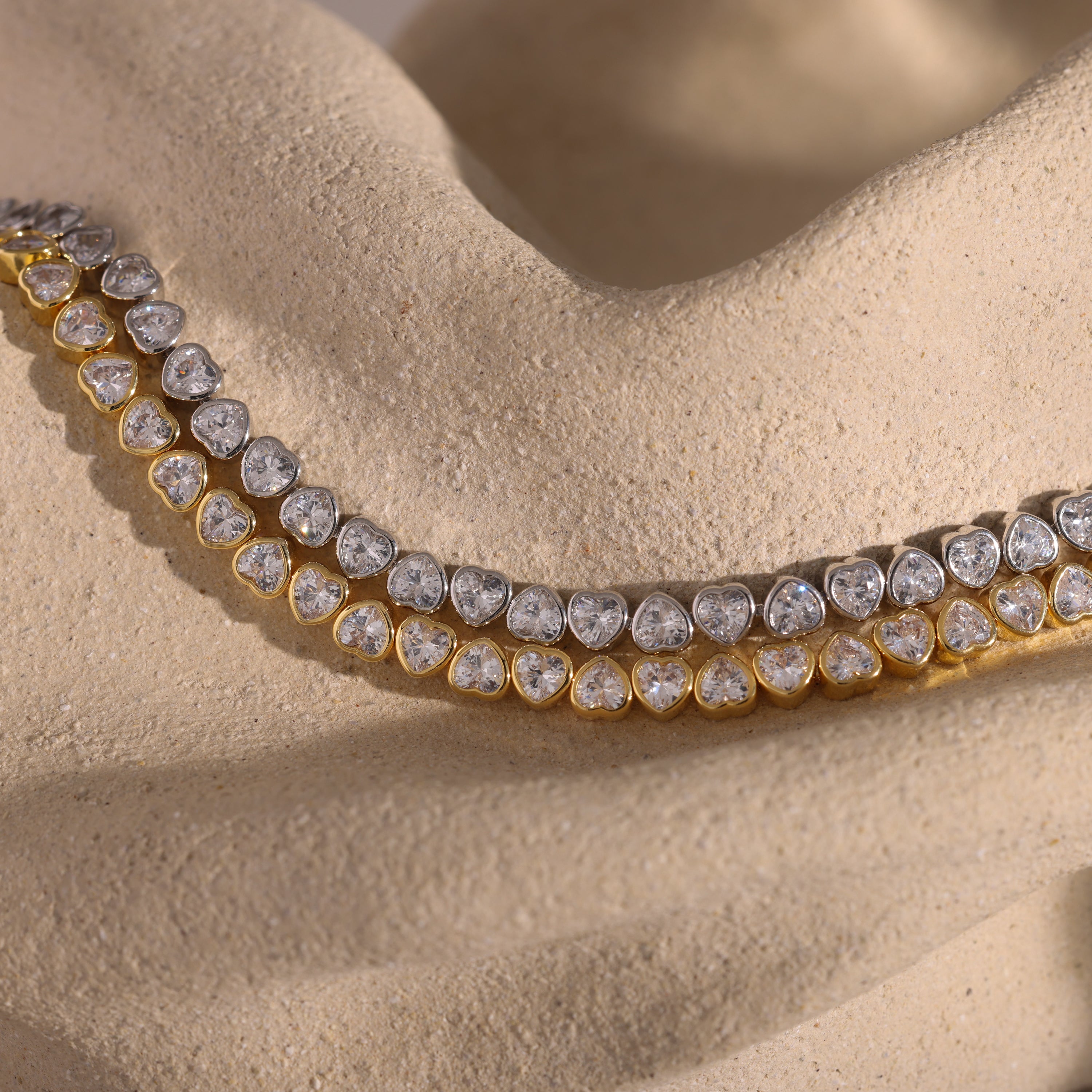 Heart Tennis Bracelet