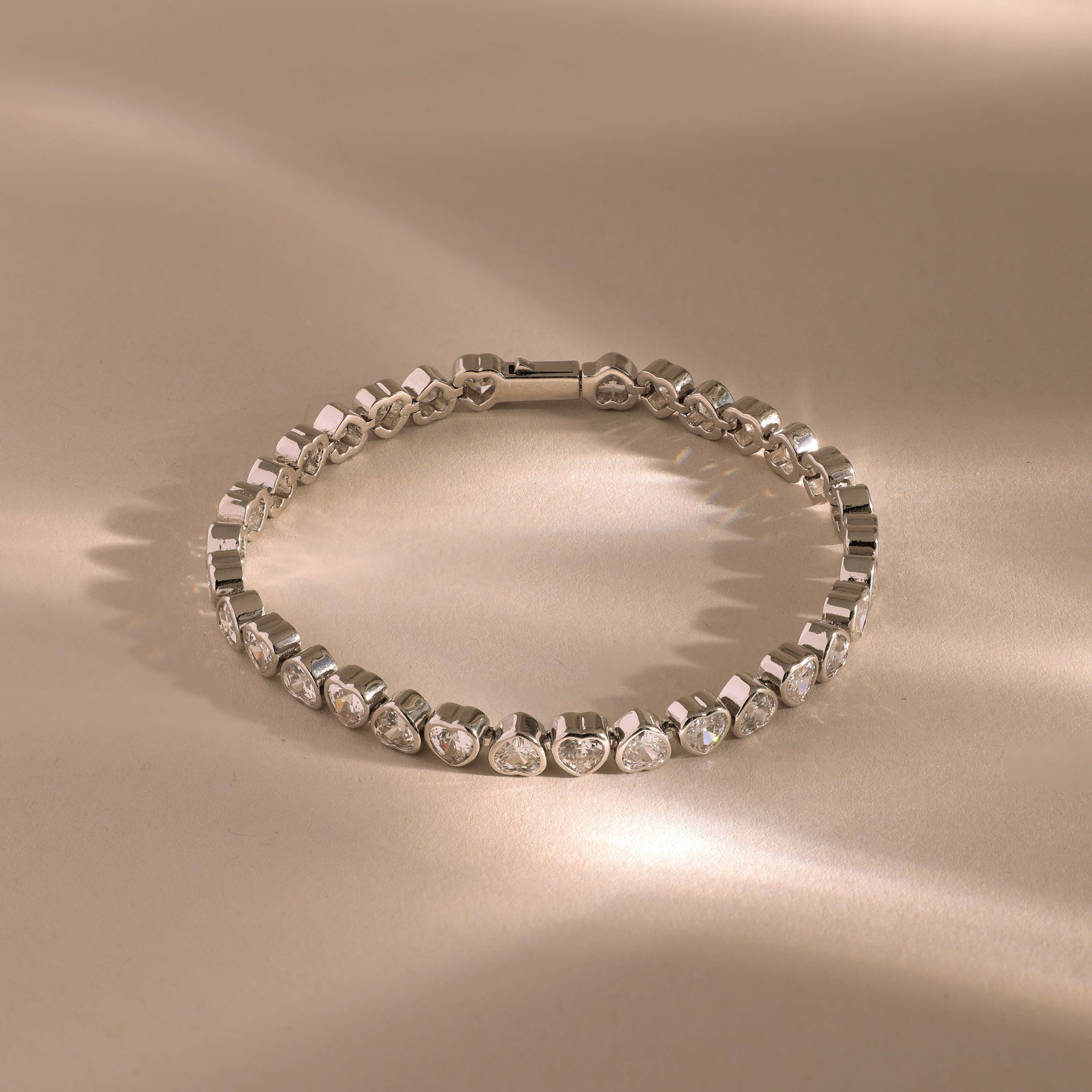 Heart Tennis Bracelet