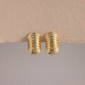 Chunky Ribbed Hoops