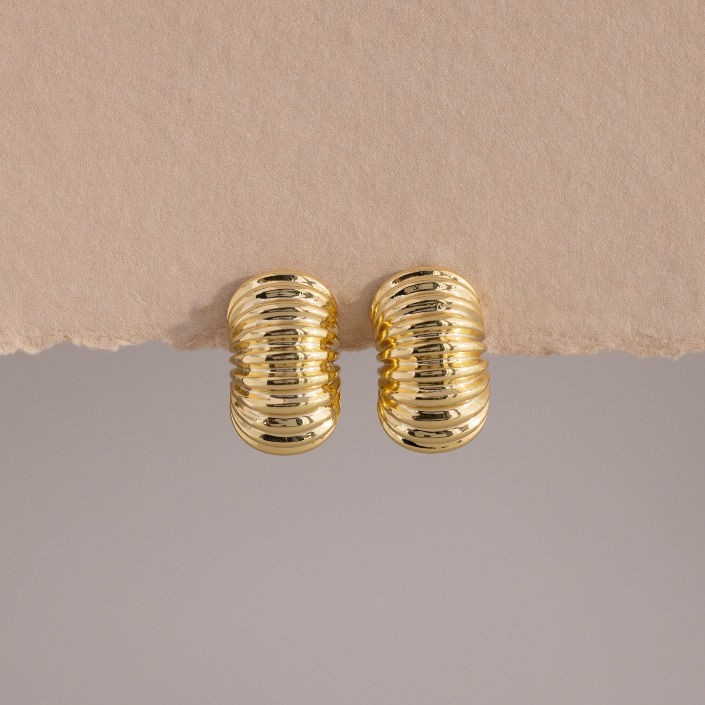 Chunky Ribbed Hoops