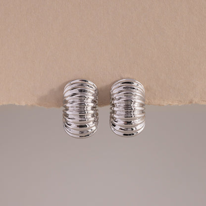 Chunky Ribbed Hoops