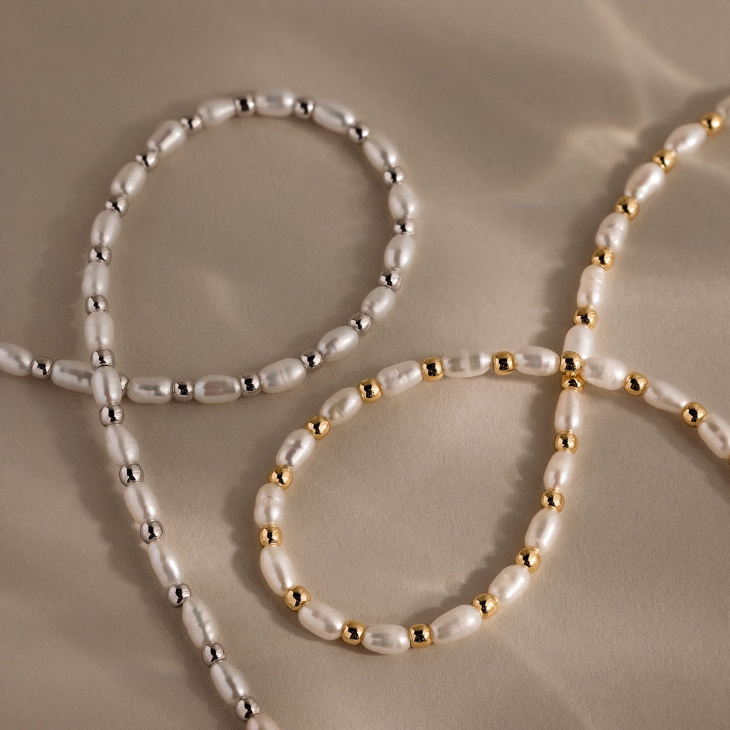 Beaded Pearl Necklace