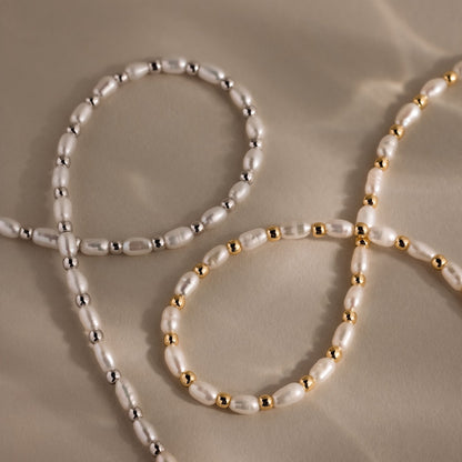 Beaded Pearl Necklace